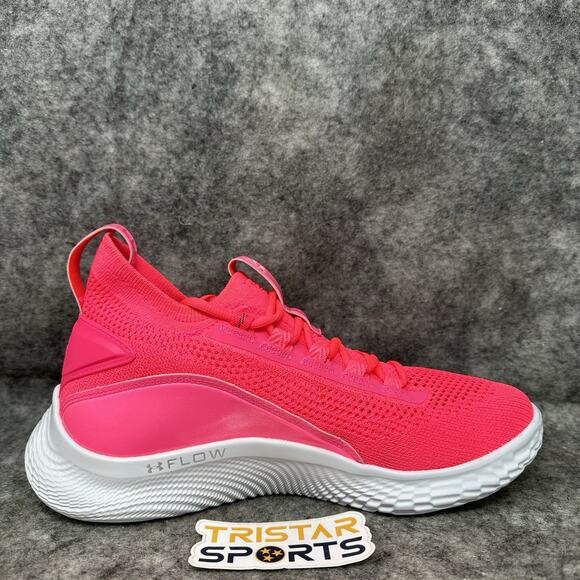 Under Armour Curry 8 NM Basketball Shoes Mens Sz 9.5 Pink White Steph Curry - Picture 4 of 8
